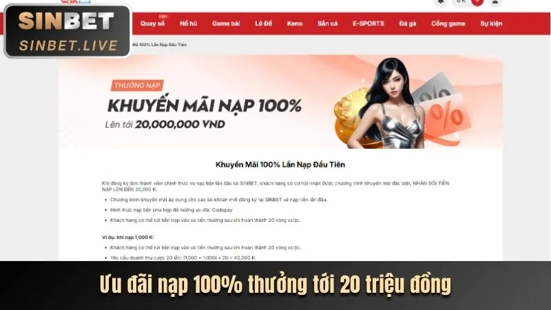 Khuyến mãi chào mừng 9pwin
